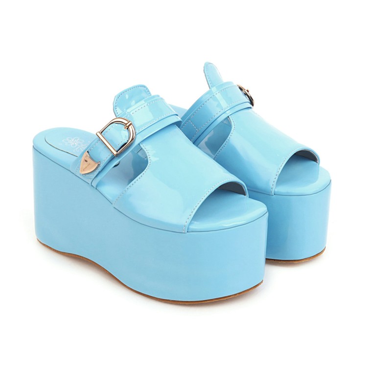 Women's High Heel Platform Slide Slippers - Style e.html - Image 5
