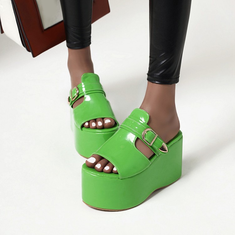 Women's High Heel Platform Slide Slippers - Style e.html